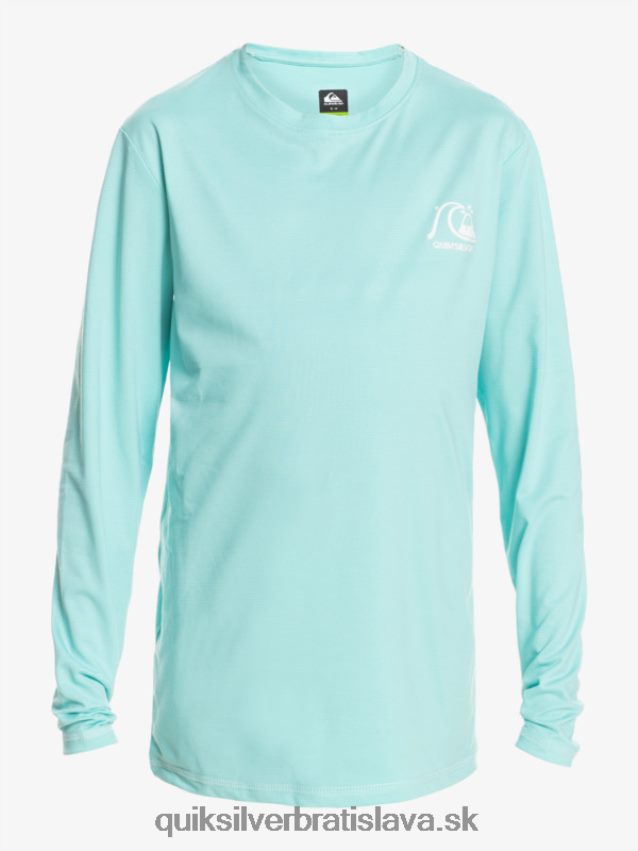 8-16 dedičné vresové tričko na surfovanie s dlhým rukávom upf 50 Quiksilver chlapci B80HXR2199 anjel modrý vres