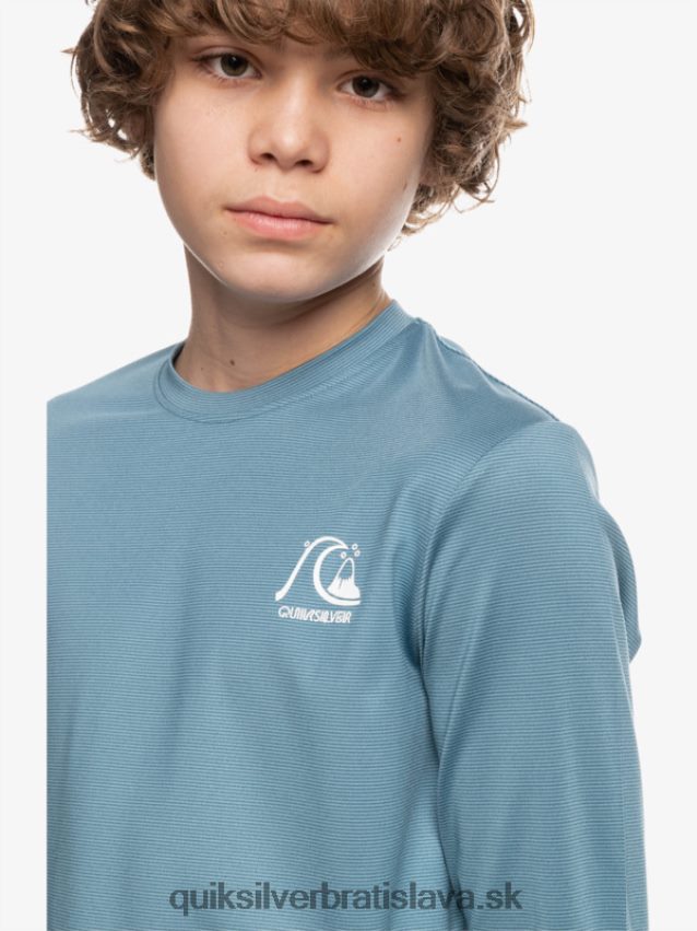 8-16 dedičné vresové tričko na surfovanie s dlhým rukávom upf 50 Quiksilver chlapci B80HXR2201 provinčný modrý vres