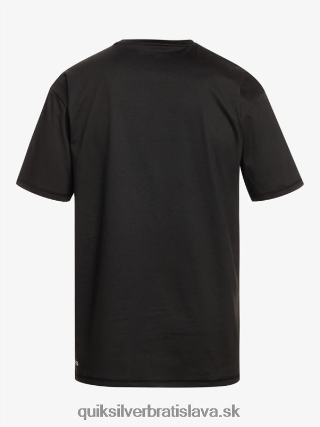 Surfové tričko s krátkym rukávom, upf 50, 8-16 Quiksilver chlapci B80HXR2134 čierna