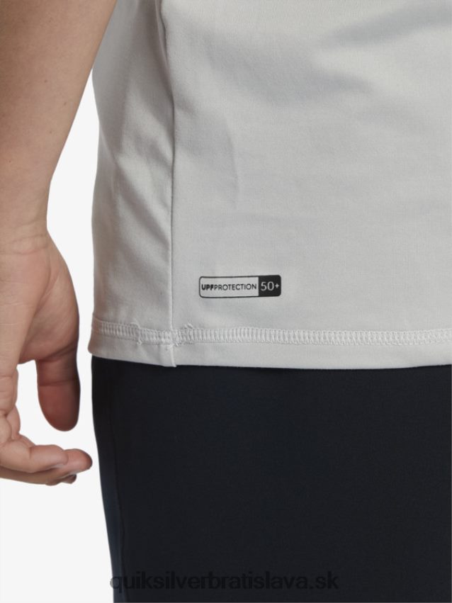 Surfové tričko s krátkym rukávom, upf 50, 8-16 Quiksilver chlapci B80HXR2135 šedo fialová