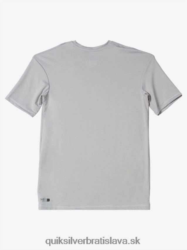 Surfové tričko s krátkym rukávom, upf 50, 8-16 Quiksilver chlapci B80HXR2135 šedo fialová