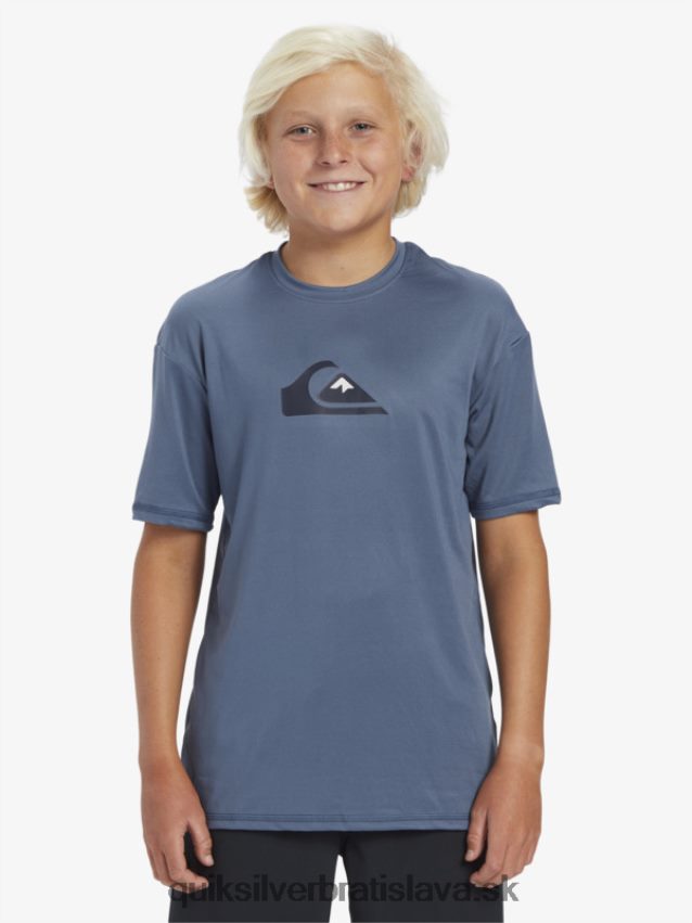 Surfové tričko s krátkym rukávom, upf 50, 8-16 Quiksilver chlapci B80HXR2136 Beringovo more