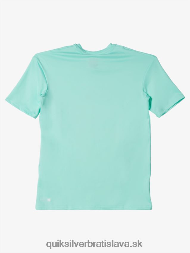 Surfové tričko s krátkym rukávom, upf 50, 8-16 Quiksilver chlapci B80HXR2137 plážové sklo