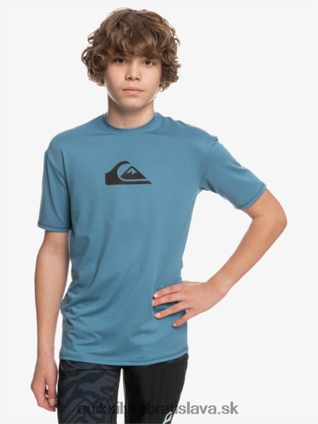 Surfové tričko s krátkym rukávom, upf 50, 8-16 Quiksilver chlapci B80HXR2138 provensálsky