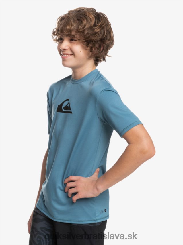 Surfové tričko s krátkym rukávom, upf 50, 8-16 Quiksilver chlapci B80HXR2138 provensálsky