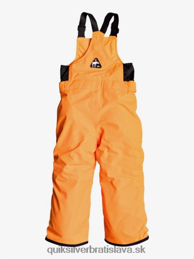 2-7 boogie zateplené oranžové snehové nohavice Quiksilver chlapci B80HXR2295 šokujúca oranžová