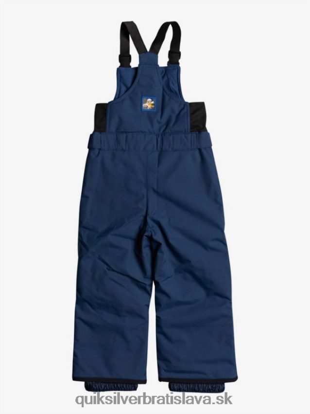 2-7 boogie zateplené tmavomodré snehové nohavice Quiksilver chlapci B80HXR2296 insígnie modrá