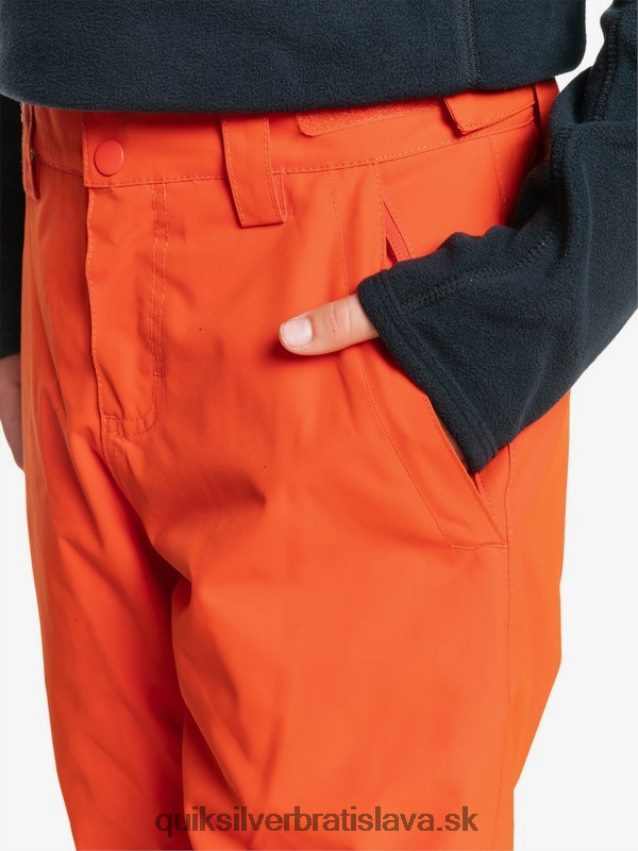 8-16 kombi zateplené oranžové nohavice do snehu 8-16 Quiksilver chlapci B80HXR2291 pyré tekvica