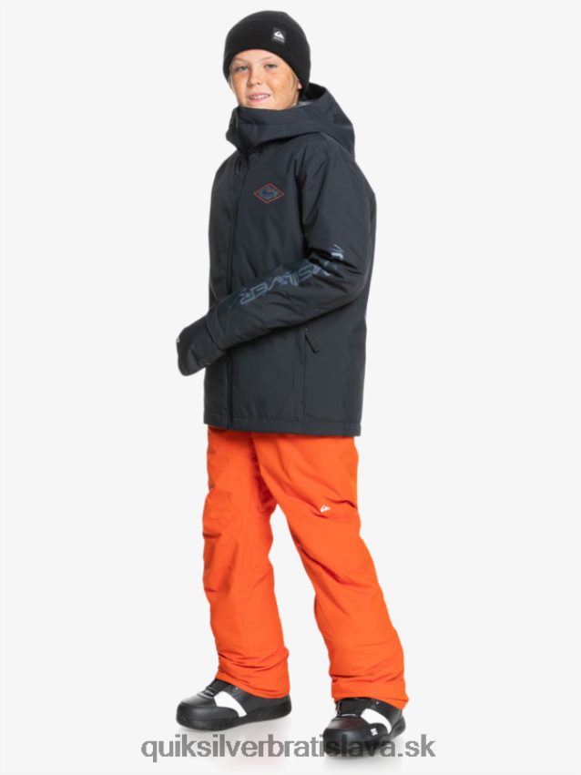 8-16 kombi zateplené oranžové nohavice do snehu 8-16 Quiksilver chlapci B80HXR2291 pyré tekvica