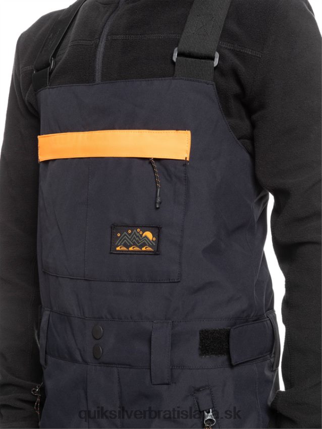 8-16 zateplené nohavice so snehovým podbradníkom Quiksilver chlapci B80HXR2318 pravá čierna