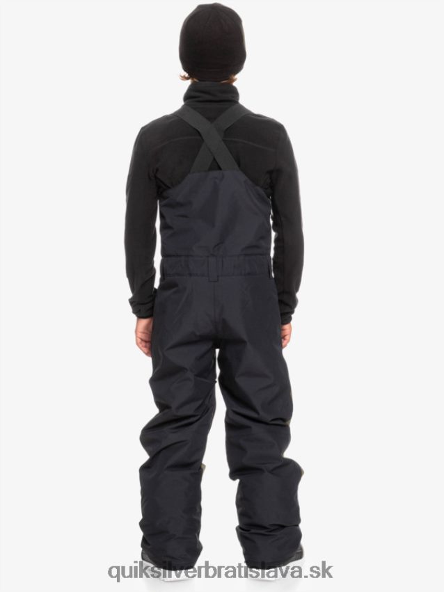 8-16 zateplené nohavice so snehovým podbradníkom Quiksilver chlapci B80HXR2318 pravá čierna