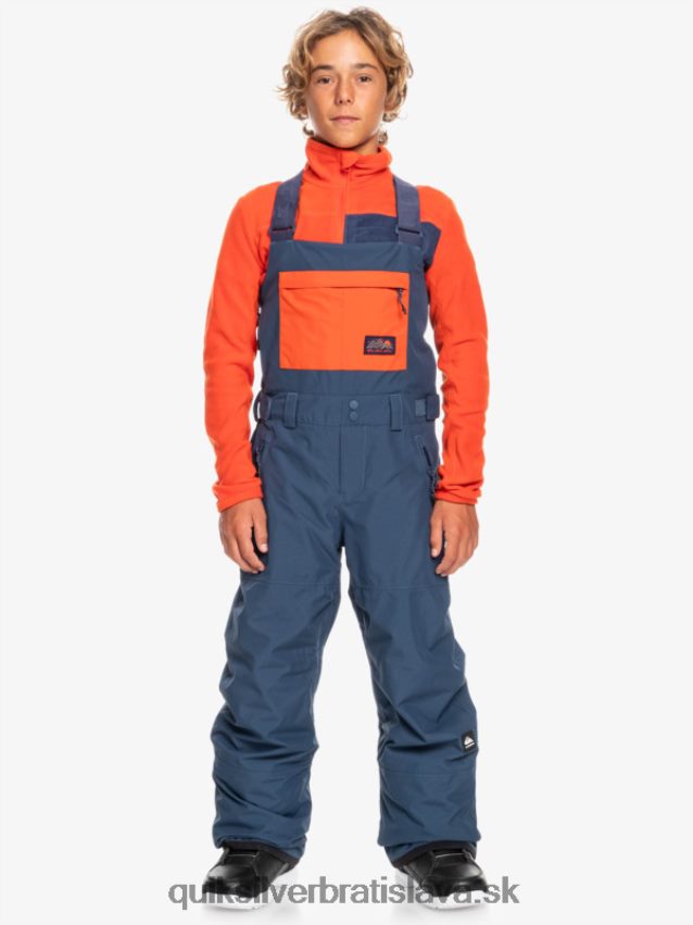 8-16 zateplené nohavice so snehovým podbradníkom Quiksilver chlapci B80HXR2319 insígnie modrá
