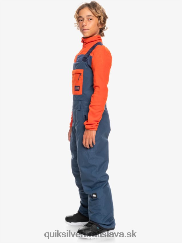 8-16 zateplené nohavice so snehovým podbradníkom Quiksilver chlapci B80HXR2319 insígnie modrá