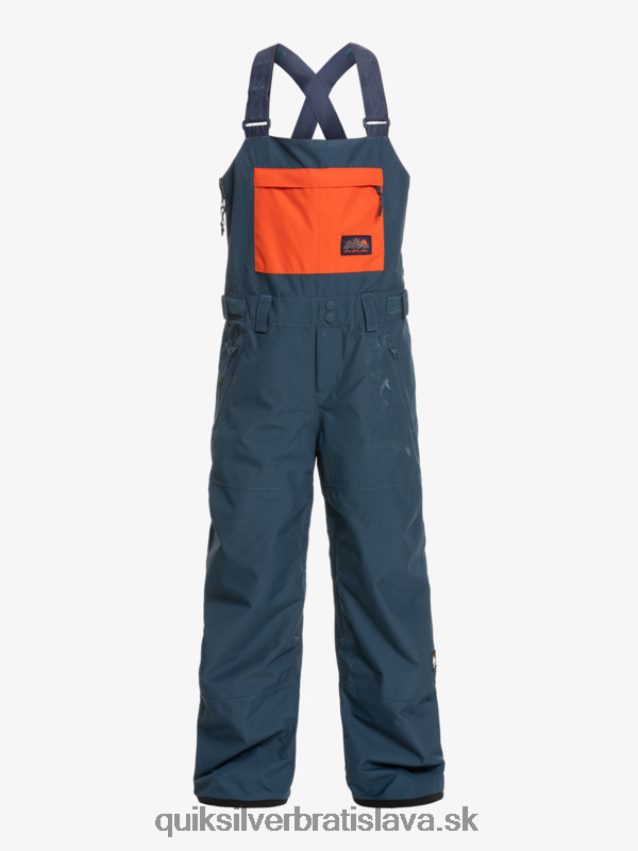 8-16 zateplené nohavice so snehovým podbradníkom Quiksilver chlapci B80HXR2319 insígnie modrá