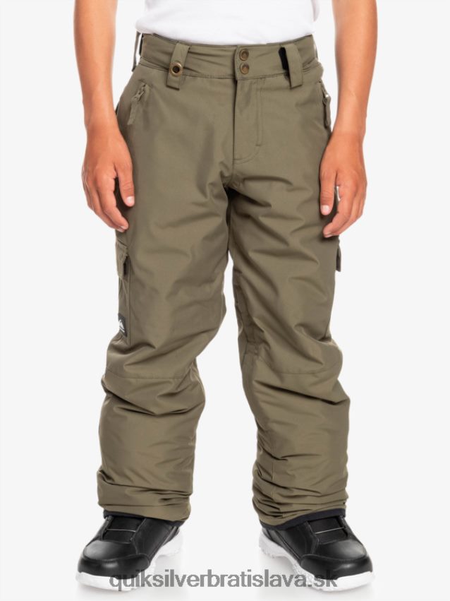 Nohavice do snehu 8-16 Quiksilver chlapci B80HXR2259 hroznový list