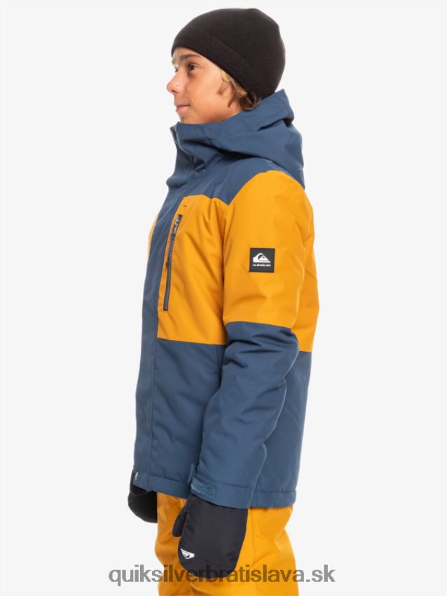 Technická snehová bunda na 8-16 misií Quiksilver chlapci B80HXR2338 insígnie modrá
