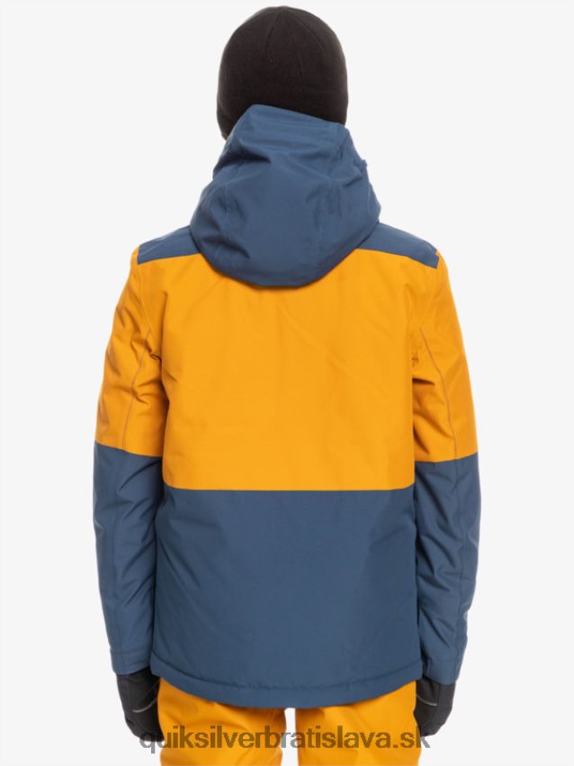 Technická snehová bunda na 8-16 misií Quiksilver chlapci B80HXR2338 insígnie modrá