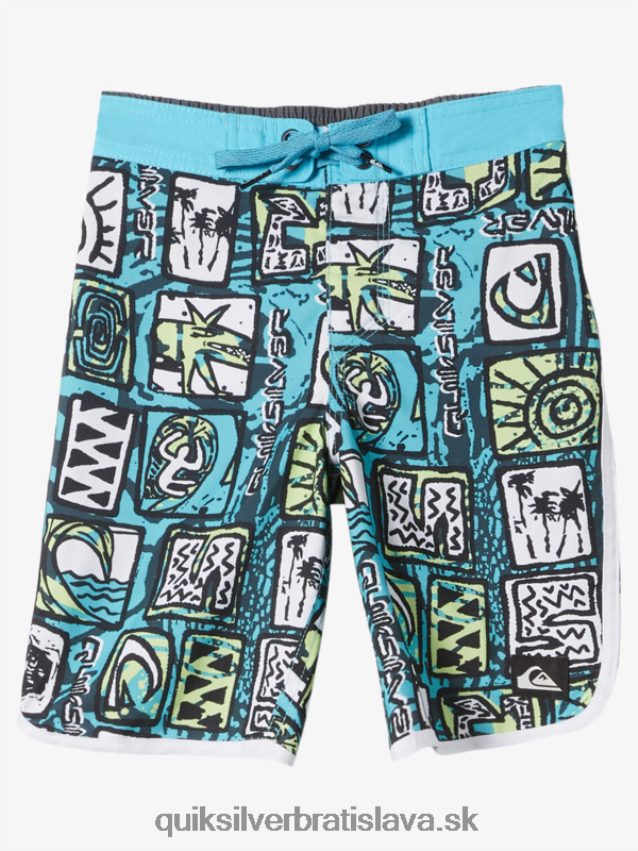 2-7 každodenných hrebenatiek 14 šortiek Quiksilver chlapci B80HXR1920 riečna modrá