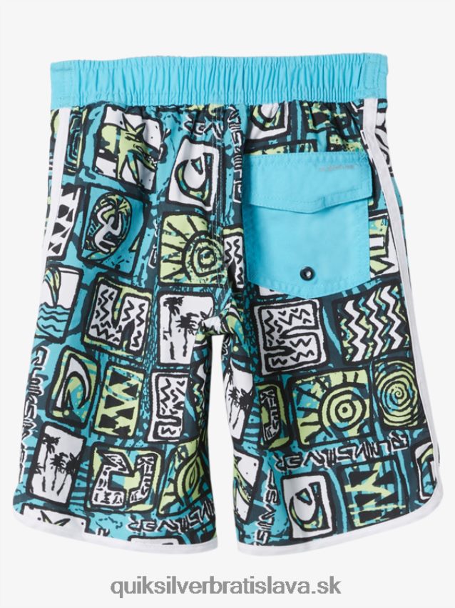 2-7 každodenných hrebenatiek 14 šortiek Quiksilver chlapci B80HXR1920 riečna modrá