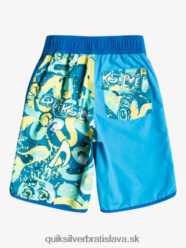 2-7 každodenných hrebenatiek 14 šortiek Quiksilver chlapci B80HXR1922 veselý