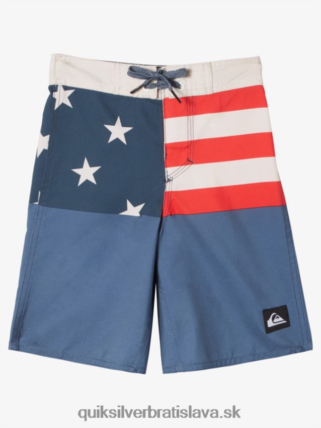 2-7 každodenná divízia 14 šortky Quiksilver chlapci B80HXR1894 polnočné námorníctvo
