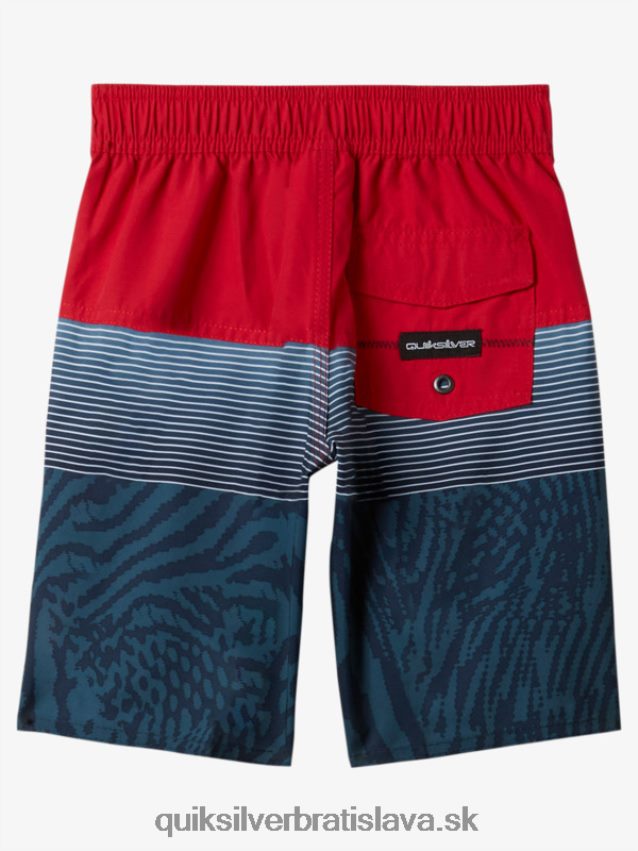 2-7 kraťasy na každodenné použitie z panelu 14 Quiksilver chlapci B80HXR1896 vysoko riziková červená