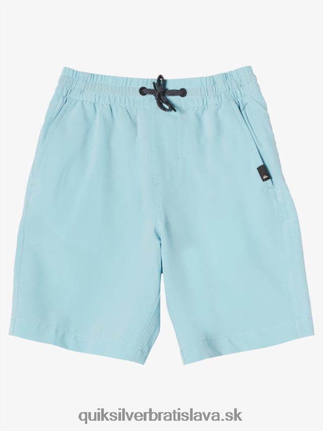 2-7 oceánske elastické 14 obojživelné šortky Quiksilver chlapci B80HXR2054 modrá obloha