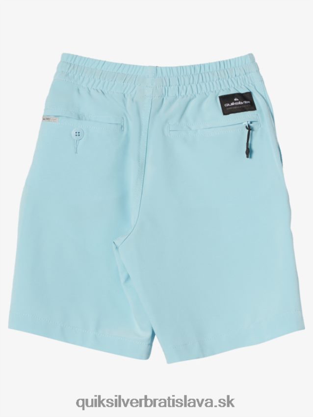 2-7 oceánske elastické 14 obojživelné šortky Quiksilver chlapci B80HXR2054 modrá obloha