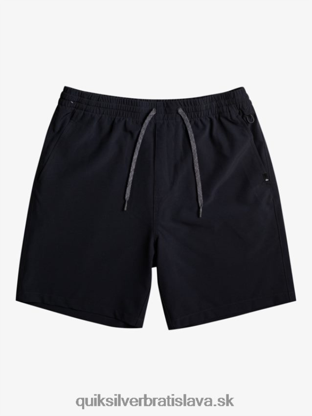 2-7 oceánske elastické 14 obojživelné šortky Quiksilver chlapci B80HXR2055 čierna