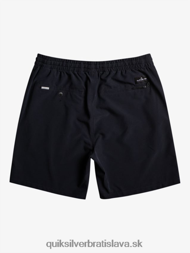 2-7 oceánske elastické 14 obojživelné šortky Quiksilver chlapci B80HXR2055 čierna