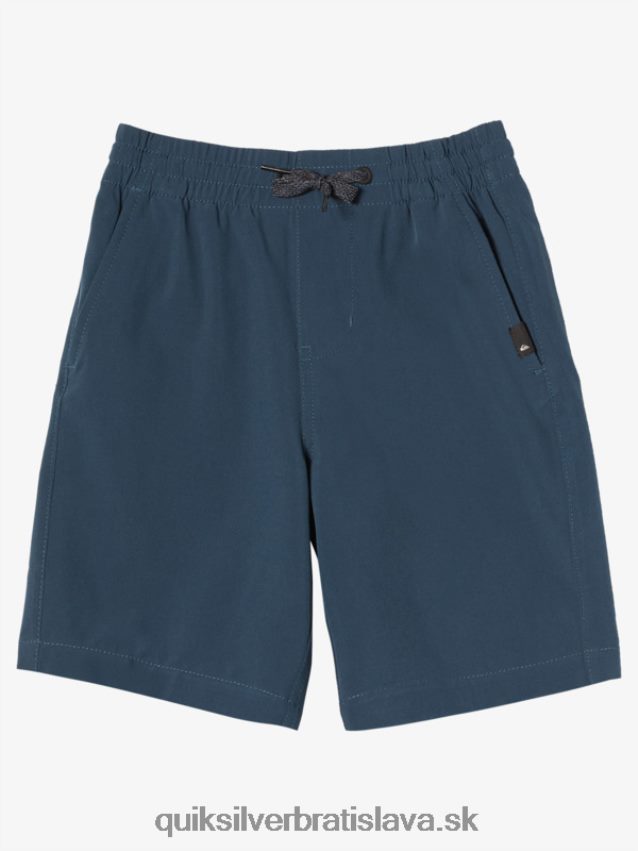 2-7 oceánske elastické 14 obojživelné šortky Quiksilver chlapci B80HXR2056 polnočné námorníctvo