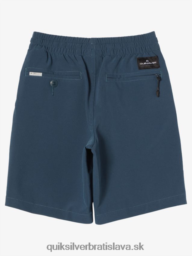 2-7 oceánske elastické 14 obojživelné šortky Quiksilver chlapci B80HXR2056 polnočné námorníctvo