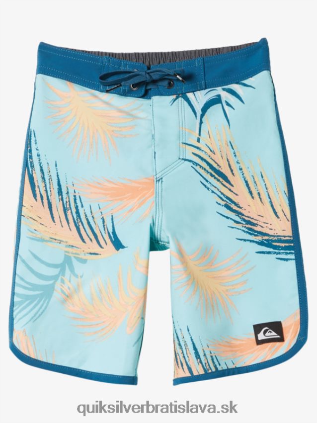 2-7 surfsilk scallop 14 boardshorts Quiksilver chlapci B80HXR2038 marocká modrá