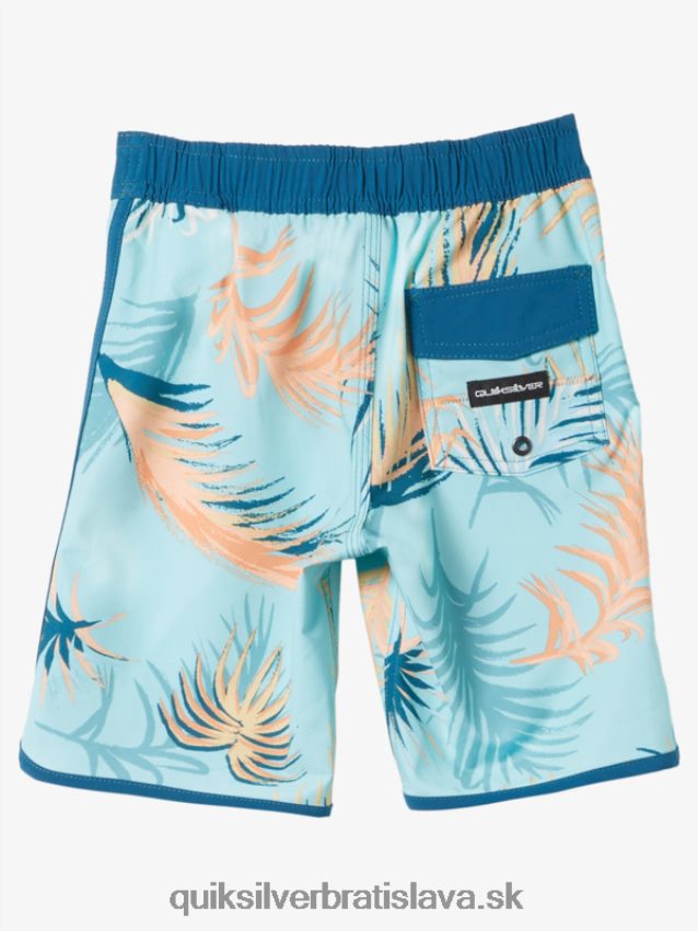 2-7 surfsilk scallop 14 boardshorts Quiksilver chlapci B80HXR2038 marocká modrá