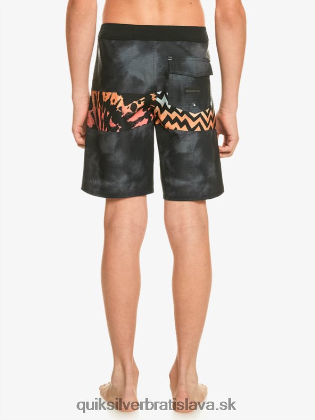 8-16 highlite arch yth 16 boardshort Quiksilver chlapci B80HXR2322 ohnivý koral