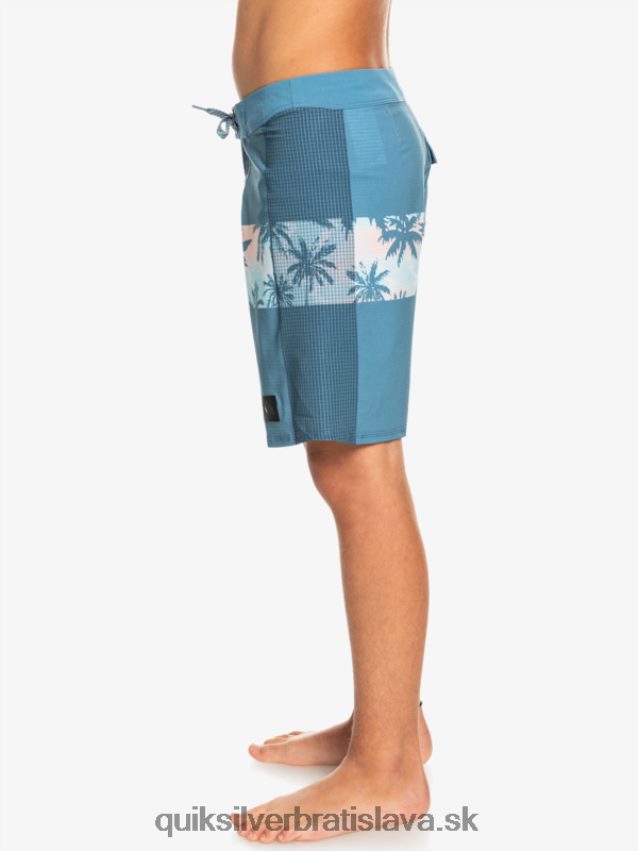 8-16 highlite arch yth 16 boardshort Quiksilver chlapci B80HXR2324 kapitánska modrá