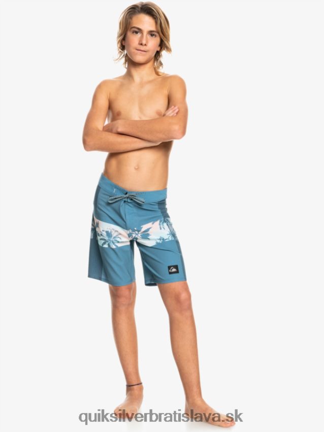 8-16 highlite arch yth 16 boardshort Quiksilver chlapci B80HXR2324 kapitánska modrá