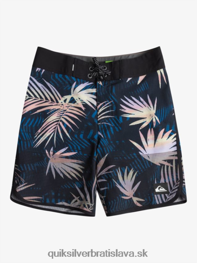 8-16 highlite hrebenatkové 16 boardšortky Quiksilver chlapci B80HXR2146 čierna