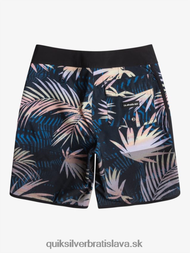 8-16 highlite hrebenatkové 16 boardšortky Quiksilver chlapci B80HXR2146 čierna