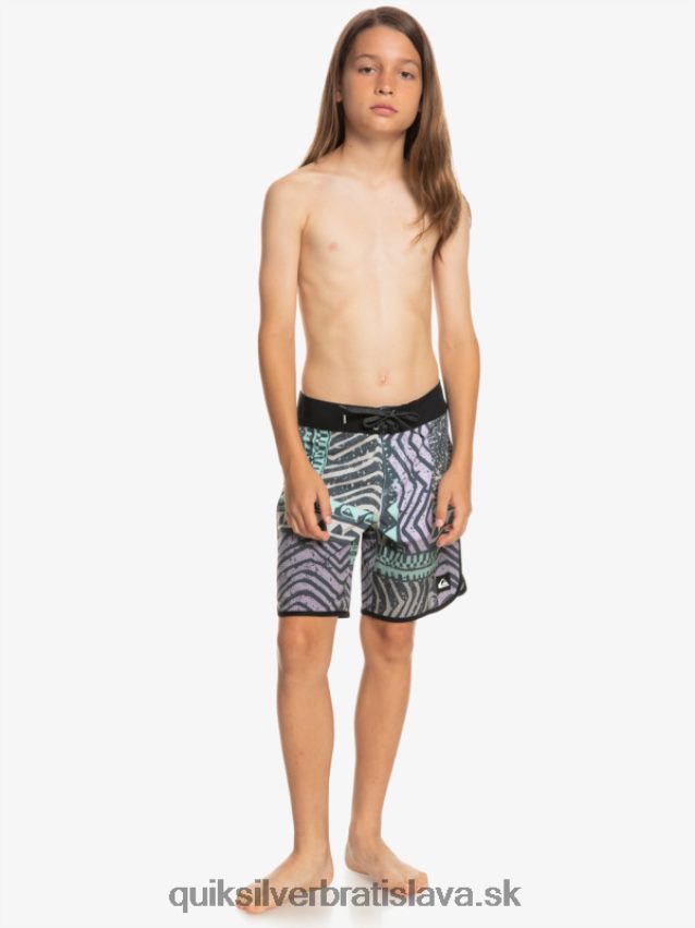 8-16 highlite hrebenatkové 16 boardšortky Quiksilver chlapci B80HXR2147 polnočné námorníctvo