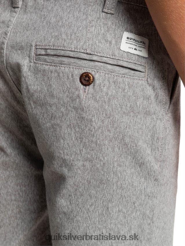 8-16 každý deň 17 chino šortky Quiksilver chlapci B80HXR2286 svetlosivý vres