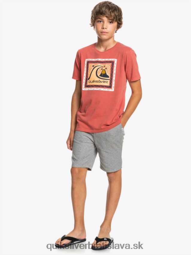 8-16 každý deň 17 chino šortky Quiksilver chlapci B80HXR2286 svetlosivý vres