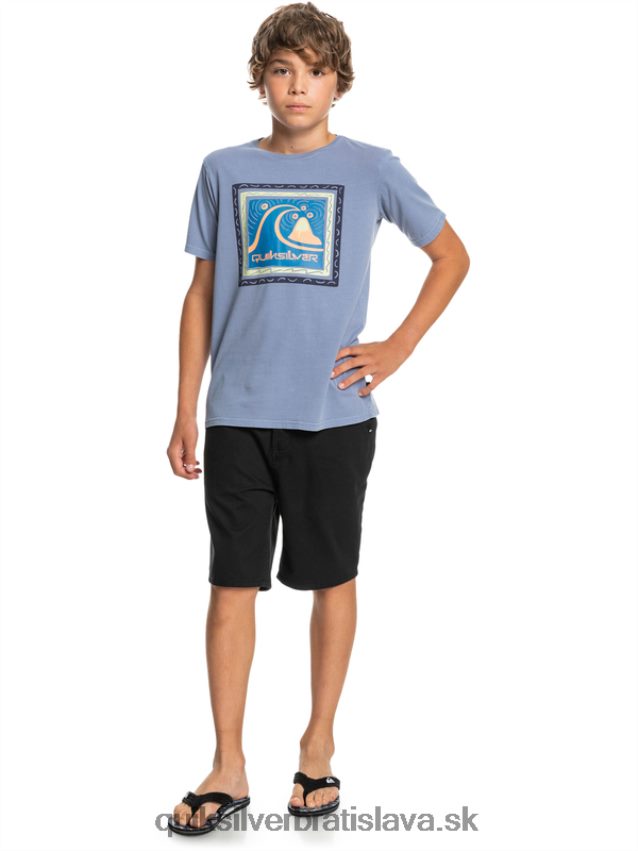 8-16 každý deň 17 chino šortky Quiksilver chlapci B80HXR2287 čierna