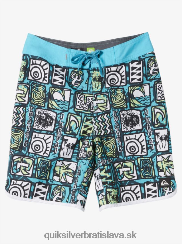8-16 každodenných hrebenatiek 17 šortiek Quiksilver chlapci B80HXR1901 riečna modrá