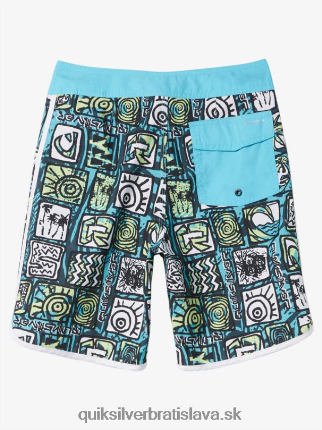 8-16 každodenných hrebenatiek 17 šortiek Quiksilver chlapci B80HXR1901 riečna modrá