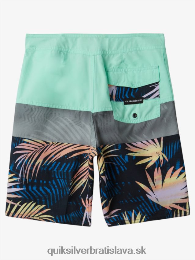 8-16 každodenný panel 17 šortky Quiksilver chlapci B80HXR1907 plážové sklo