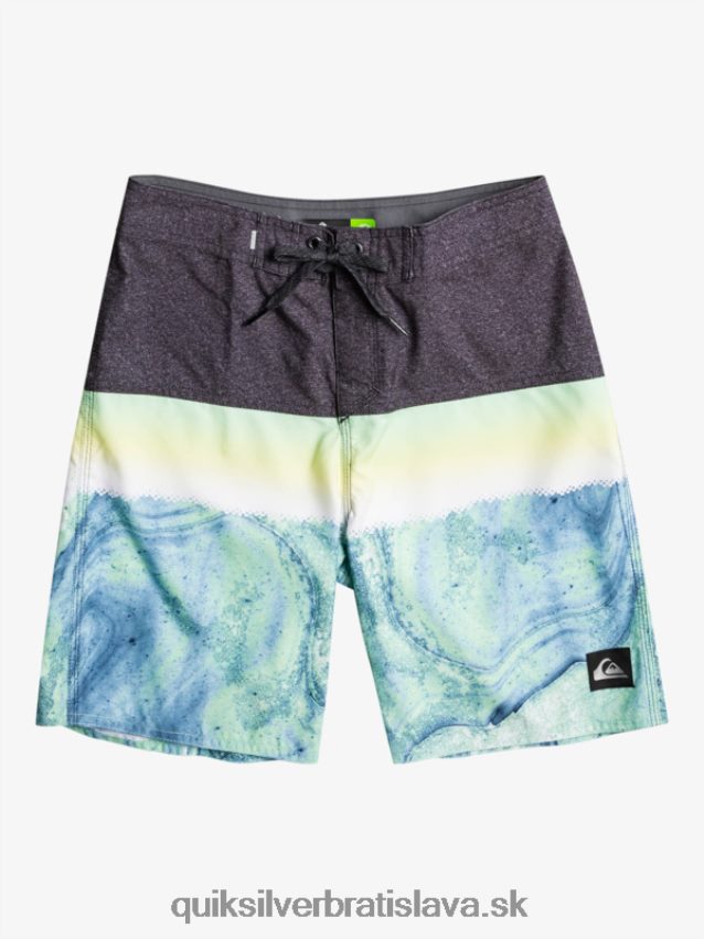 8-16 každodenný panel yth 17 boardshort Quiksilver chlapci B80HXR2274 zelený popol