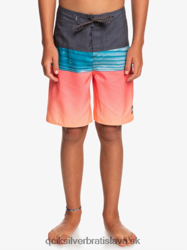 8-16 každodenný panel yth 17 boardshort Quiksilver chlapci B80HXR2275 oranžový pop