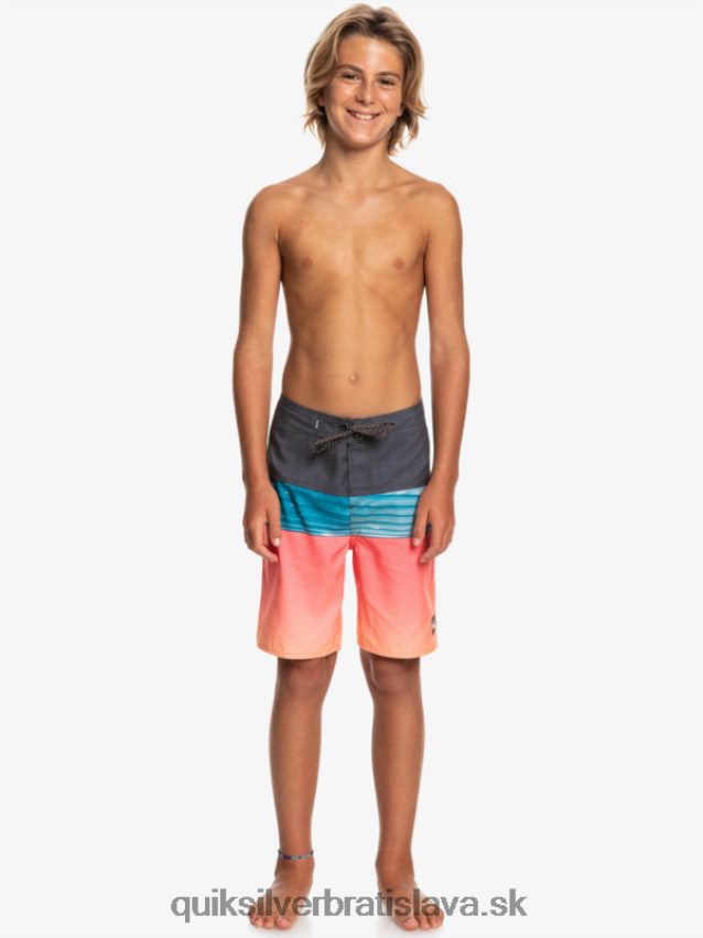 8-16 každodenný panel yth 17 boardshort Quiksilver chlapci B80HXR2275 oranžový pop