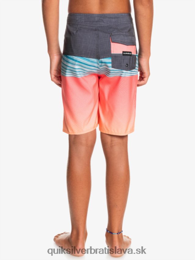 8-16 každodenný panel yth 17 boardshort Quiksilver chlapci B80HXR2275 oranžový pop